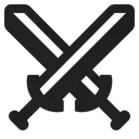 Free Swords High Contrast Icon