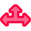 Free T Junction Arrow Direction Icon