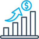 Free Grafico De Ingresos Analisis Signo De Dolar Icono