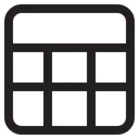 Free Row Column Table Icon