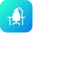 Free Table Lamp Chair Icon