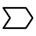 Free Tag Chevron  Icon
