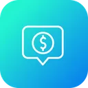 Free Etiquette Emplacement Dollar Icon