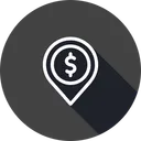 Free Etiquette Emplacement Dollar Icon