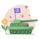 Free Tank Peace Stop The War Icon