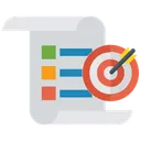 Free Target Report Plan Target Infographic Icon