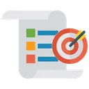 Free Target Report Plan Target Infographic Icon
