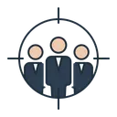 Free Target Audience People Icon