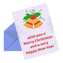 Free Tarjeta de felicitación de navidad  Icono