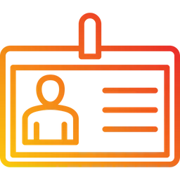 Free Tarjeta de identificación  Icono