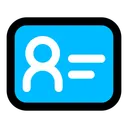 Free Tarjeta de identificación  Icono