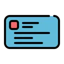 Free Tarjeta de identificación  Icono