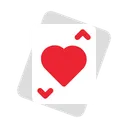 Free Cartas De Corazon Cartas De Poquer Apuesta Icono