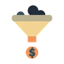 Free Tasa De Conversion Embudo De Ventas Embudo De Datos Icon