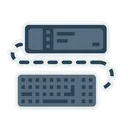 Free Tastatur Projektor Bildschirm Symbol