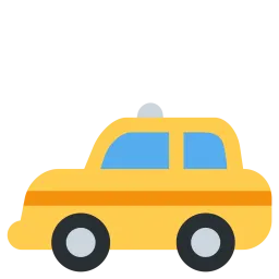 Free Taxi Emoji Icon