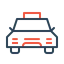 Free Taxi Transportation Car Icon