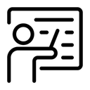 Free Teacher Instructor Lecture Icon