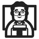 Free Teacher High Contrast Icon