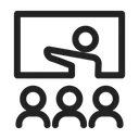 Free Teacher Lecture Presentation Icon