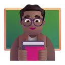 Free Teacher Color Medium Dark Icon