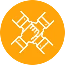 Free Team People Handshake Icon