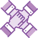 Free Team People Handshake Icon