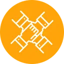 Free Team People Handshake Icon