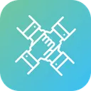 Free Team People Handshake Icon