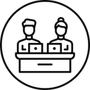 Free Team Group Meeting Icon