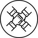 Free Team People Handshake Icon