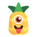 Free Pineapple Emoji Teasing Icon