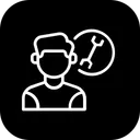 Free Technician Customer Support Icon