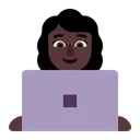 Free Technologist Flat Dark Icon