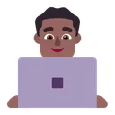 Free Technologist Flat Medium Dark Icon