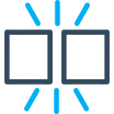 Free Tela Dupla Fluente Dupla Ícone
