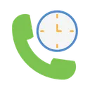 Free Telefone Com Temporizador De Chamada Chamada De Tempo Hora Ícone