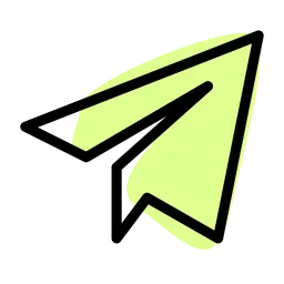 Free Telegram Plane Logo Icon