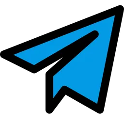 Free Telegram Plane Logo Icon