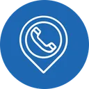 Free Place Location Telephone Icon