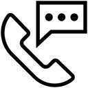 Free Telephone Message Call Icon