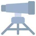 Free Telescope Astronomy Spyglass Icon