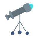 Free Telescope Astronomy Science Icon