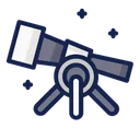 Free Teleskop Weltraum Wissenschaft Symbol