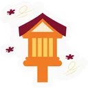 Free Temple Shrine Sticker Icon