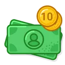 Free Ten Dollar  Icon