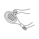 Free White Line Tennis Service Illustration Tennis Sport Icon