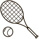 Free Tennis Beach Game Icon