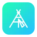 Free Tent House Forest Icon
