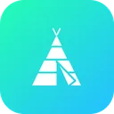 Free Tent House Forest Icon